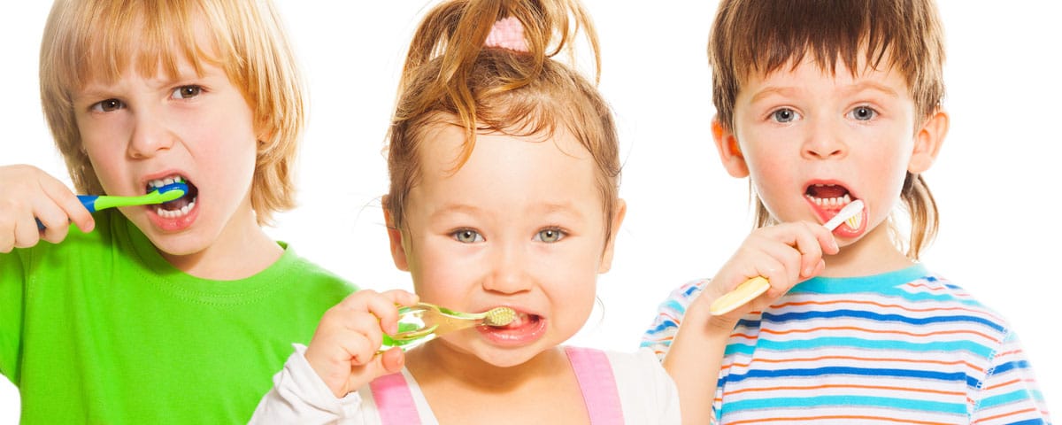 Children brushing teeth at Orleans Family Dentist